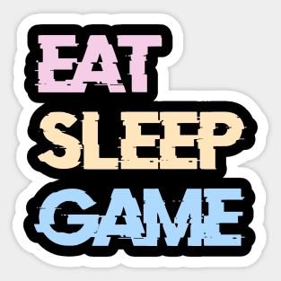 Eat Sleep Game Sticker